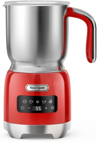 UXQP001R10A  5in1 Ruby electric milk foam 5 settings Cold foam hot foam hot air foam Hot milk or hot chocolate LED touch control 400ML/13.5oz col