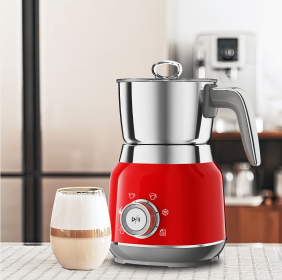 5in1 Electric milk foam LED touch control 0.4L cold foam removable cold and cold milk foam, can adjust the temperature and thickness of milk foam (PSMF01a: PSMF01b)