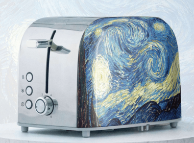 PS688TR  2 Slice Bread Machine Electric Griddle Sandwich Rose Flower SUS304 Food Grade 6 Browning Levels 1.5-Inch Ultra-Wide Slot 3 Functions-Tha (PS688TR: PS625 Blue Sea Wave)